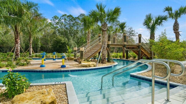 4839 Kings Castle Cir, Kissimmee, FL 34746 - community pool featuring stairway