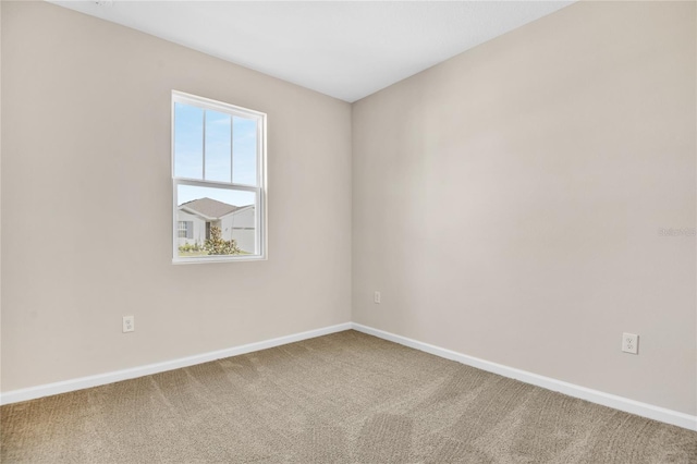 view of carpeted empty room