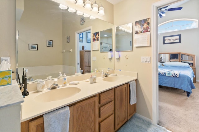 bathroom with vanity