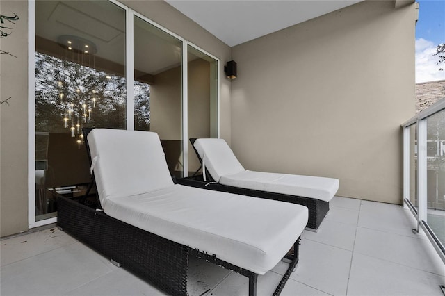 view of patio / terrace featuring a balcony