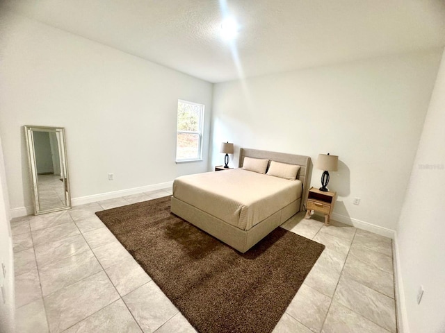 view of tiled bedroom