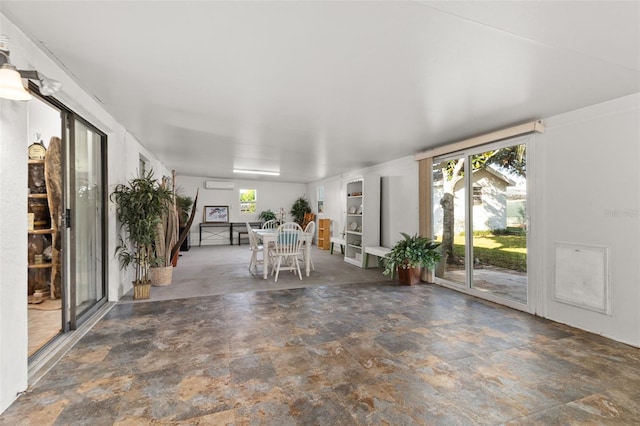 view of unfurnished dining area