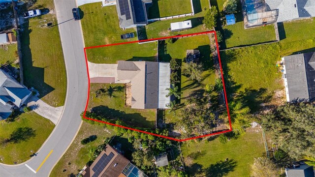 1402 Westminster Way, Kissimmee, FL 34744 - aerial view of residential area featuring property parcel outlined