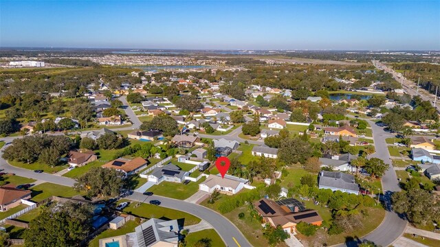 1402 Westminster Way, Kissimmee, FL 34744 - aerial view of property and surrounding area featuring nearby suburban area