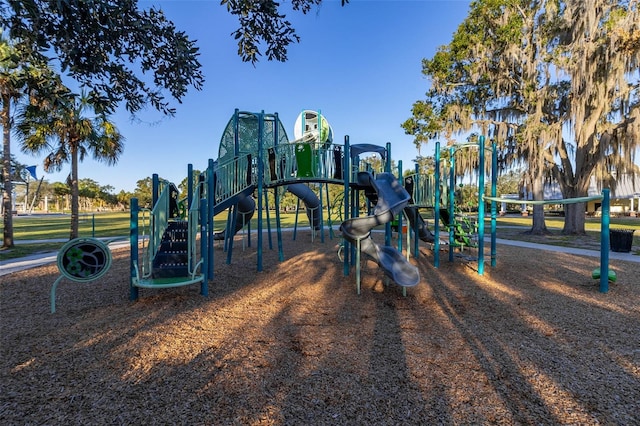 view of jungle gym