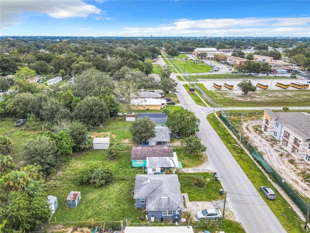 drone / aerial view featuring a residential view