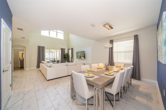 view of dining room