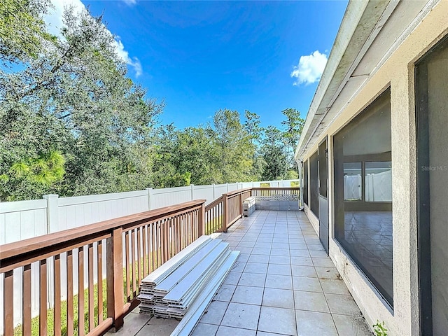 deck with a patio area