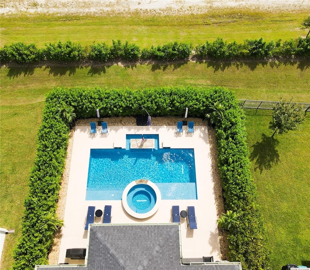 bird's eye view featuring a rural view