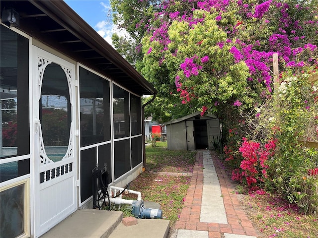 112 10th St, Saint Cloud, FL 34769 - view of yard featuring a sunroom