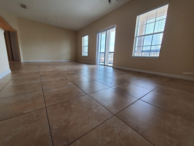 view of tiled empty room