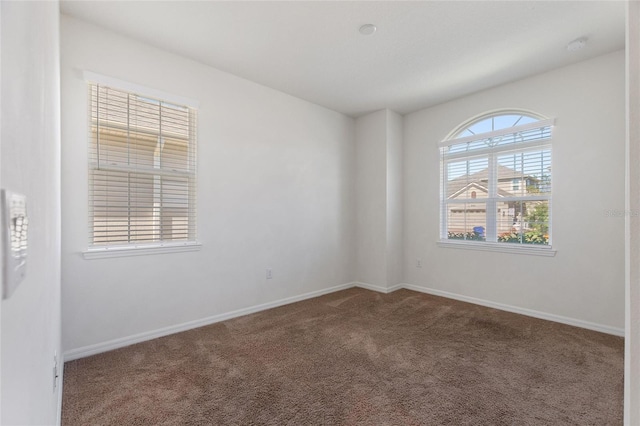 view of carpeted empty room