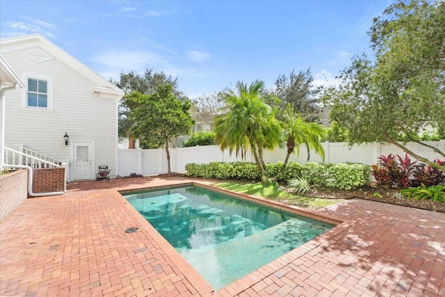 view of pool with a patio