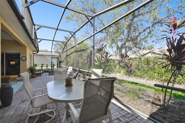 view of sunroom / solarium