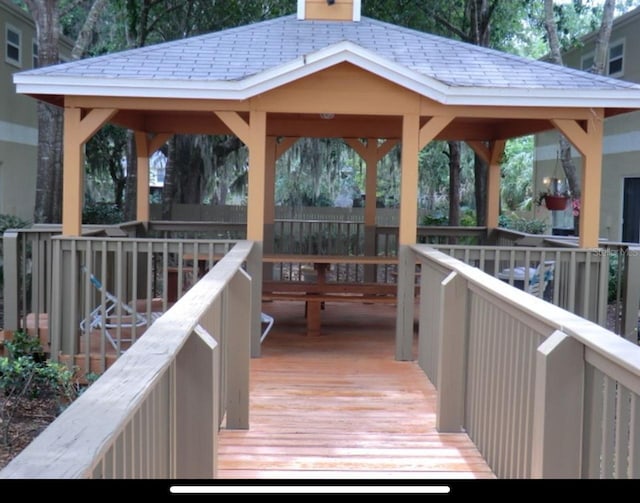 2440 Summerfield Way, Kissimmee, FL 34741 - wooden terrace with a gazebo