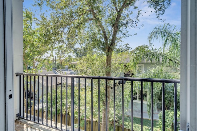 view of balcony