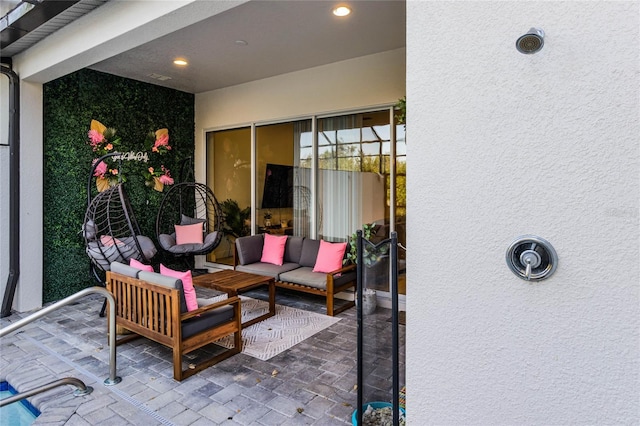 view of patio / terrace featuring outdoor lounge area