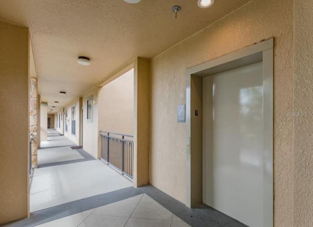 hallway with elevator