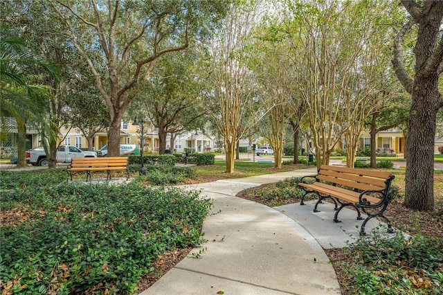 surrounding community with a residential view