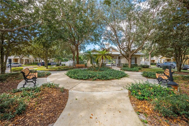 surrounding community featuring fence