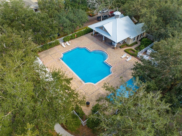 view of pool with a patio area