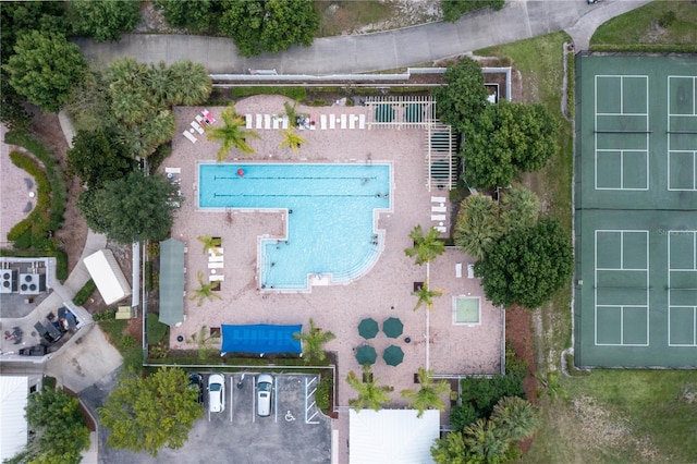 birds eye view of property