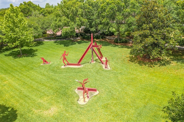view of playground featuring a yard