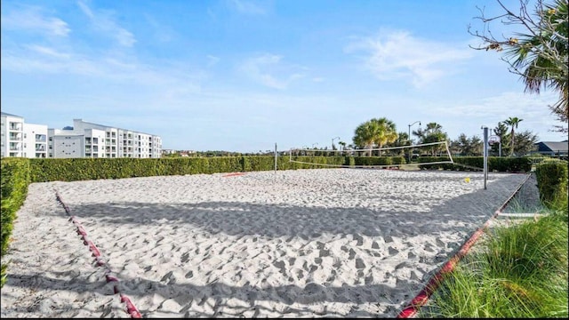 view of community featuring volleyball court