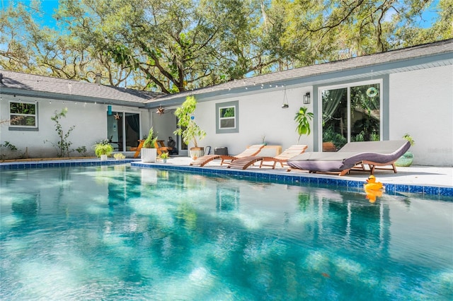 view of pool with a patio area