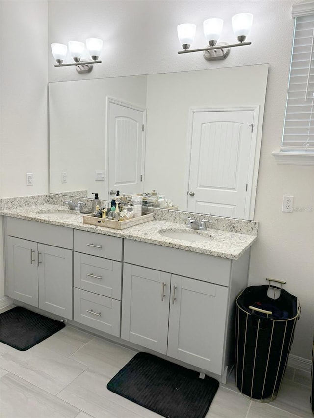 bathroom featuring vanity