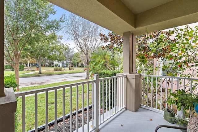 balcony with a porch