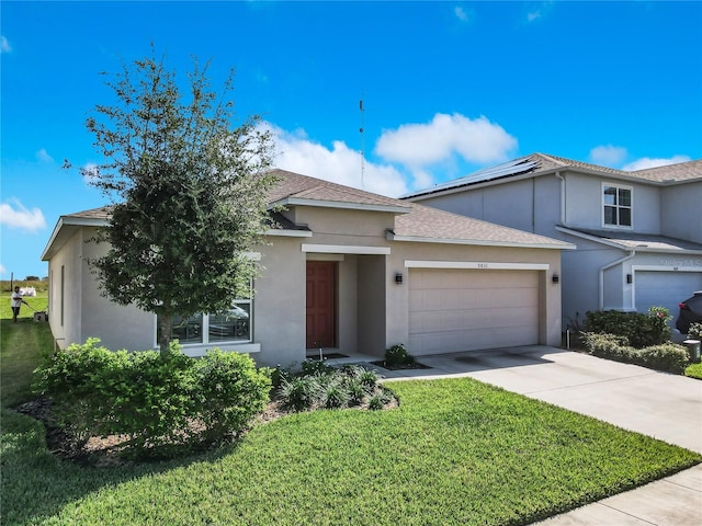 view of front of house with a front yard