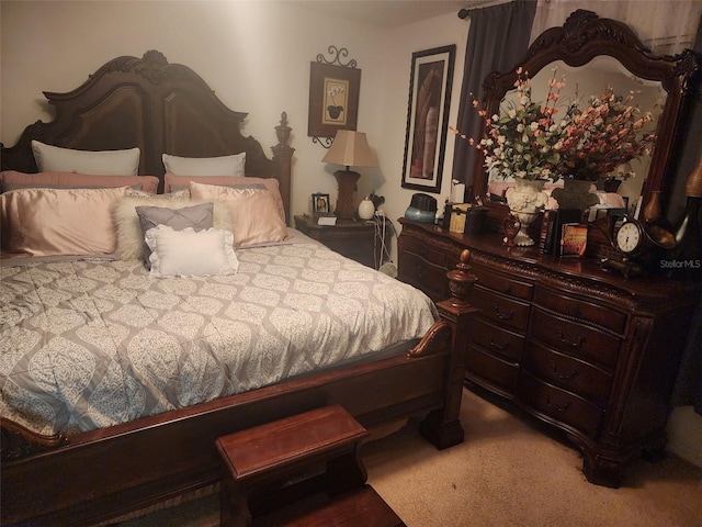 bedroom featuring carpet floors