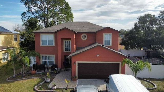 front facade featuring a garage