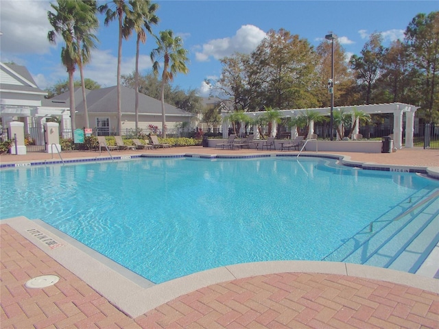 view of pool with a patio