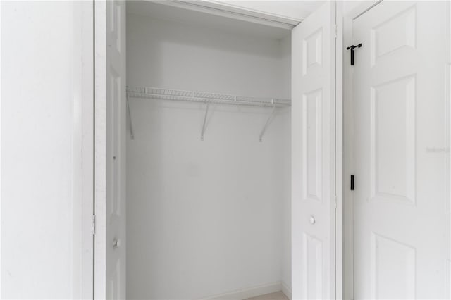 view of closet