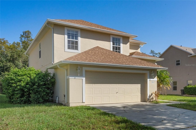 view of front of house with a front yard