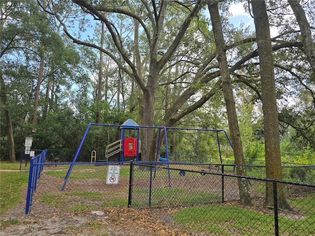 view of jungle gym