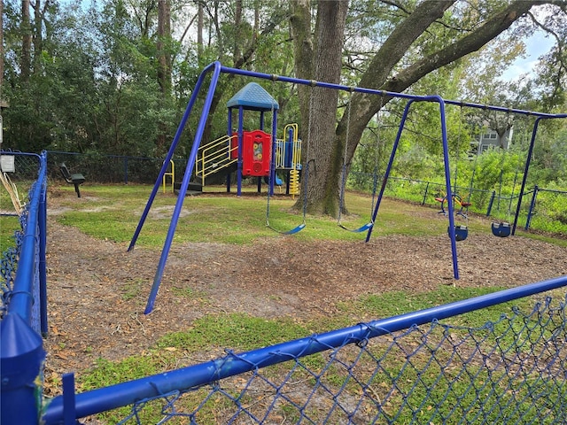 view of play area