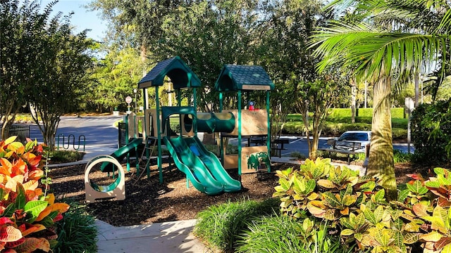 view of jungle gym