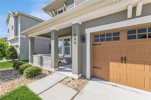 property entrance with a porch