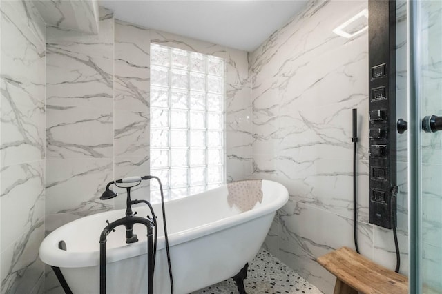 bathroom featuring a bathing tub