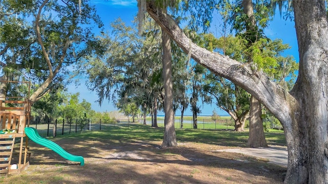 surrounding community featuring a playground