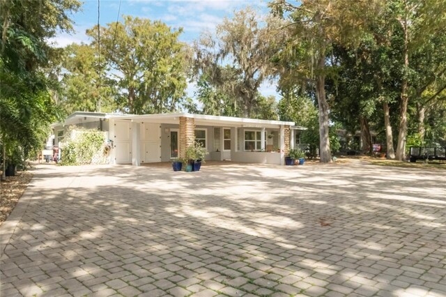 view of ranch-style home