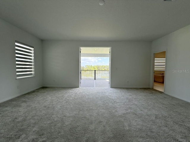 view of carpeted empty room