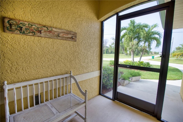 view of sunroom