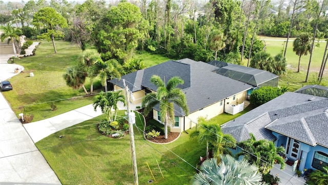 39 Tee View Pl, Rotonda West, FL 33947 - aerial view of property and surrounding area featuring a tree filled landscape