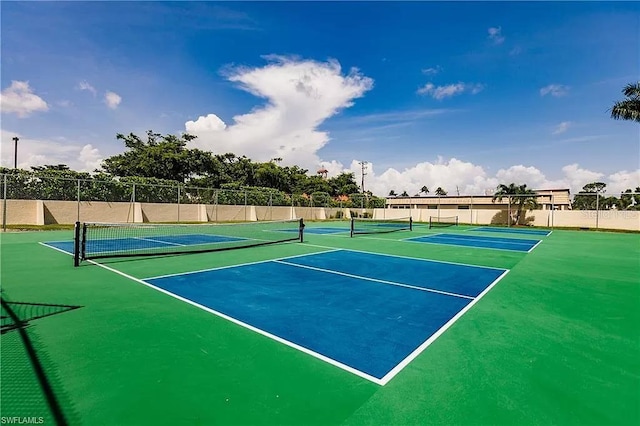 view of tennis court