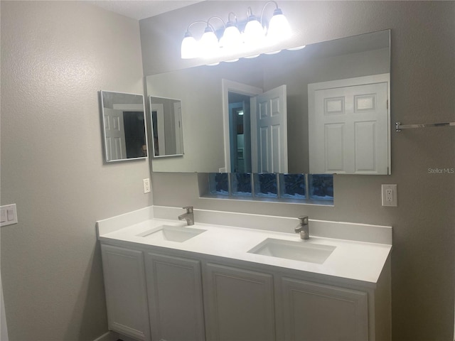 bathroom with vanity