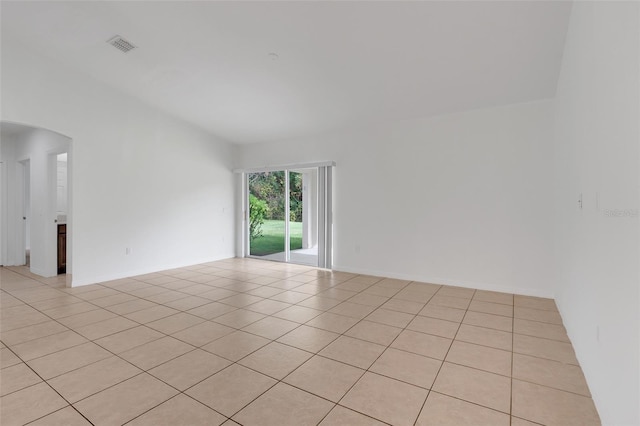 view of tiled spare room